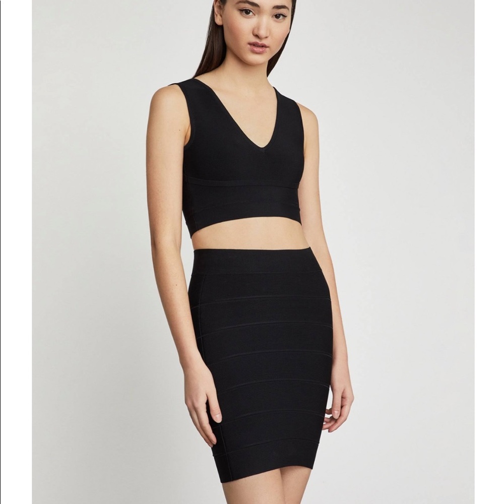 BCBG Max Azria Simone Bandage Skirt - black